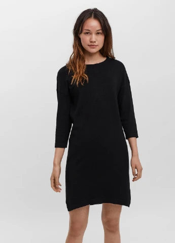 Чорна кежуал сукня Vero Moda однотонна