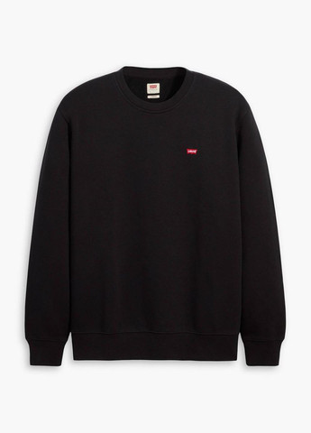 Чорний світшот Levi's однотонний нашивки (325264637)