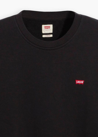 Чорний світшот Levi's однотонний нашивки (325264637)