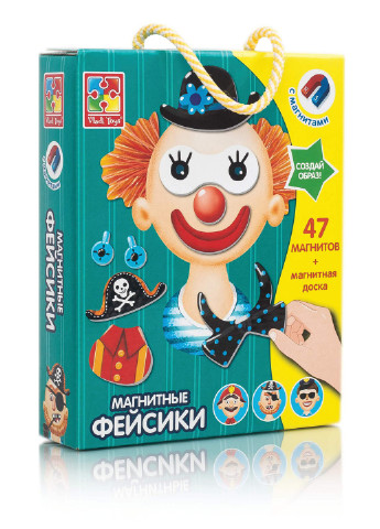Магнітна гра "Фейсики" VT3702-09 (рус) Vladi toys (233409332)