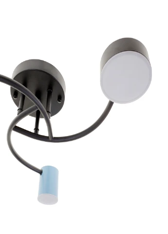 Світлодіодна люстра BR-01 647C/3 LED 22W BK/BL Brille (251891829)