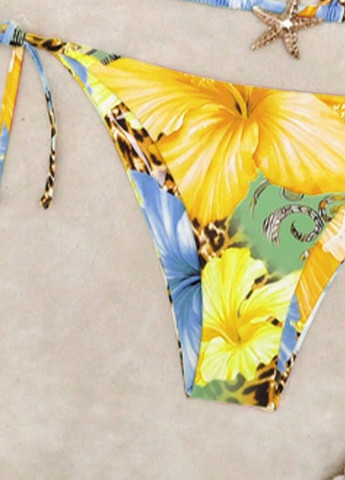 Комбінований літній купальник (ліф, трусики) бікіні, роздільний SHEIN