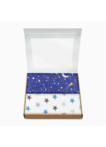 Набір пелюшок бязь GALAXY STARS GREY BLUE (2 шт) Cosas (250498787)