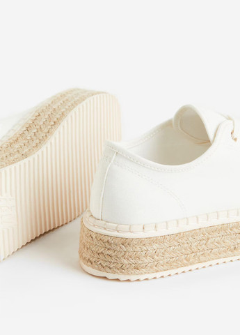Білі еспадрільї H&M однотонний джут (341894583)