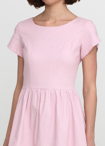 Розовое кэжуал платье Fervente однотонное