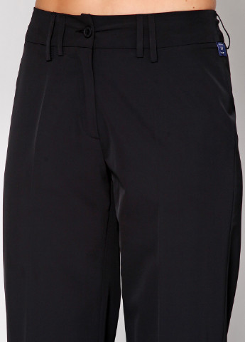 Черные кэжуал демисезонные прямые брюки Robell