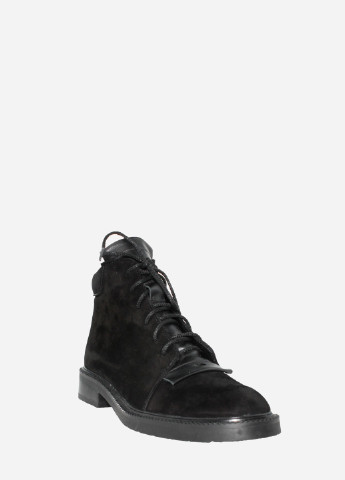 Зимние ботинки re2670-11 черный El passo из натуральной замши