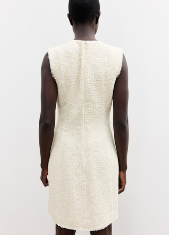 Кремова кежуал сукня а-силует H&M однотонна