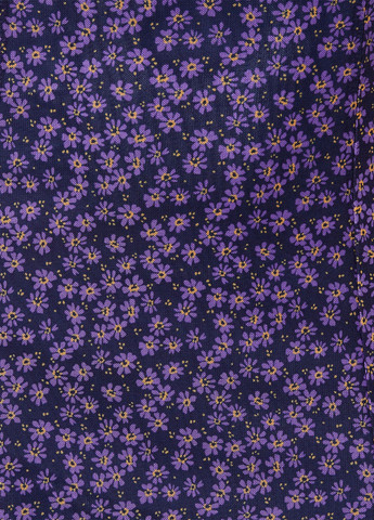 Фиолетовое кэжуал платье с открытыми плечами Jennyfer с цветочным принтом