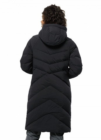 Черное зимнее Пальто Jack Wolfskin