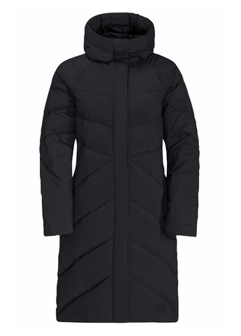 Черное зимнее Пальто Jack Wolfskin
