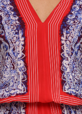 Красное кэжуал платье Patrizia Pepe с абстрактным узором
