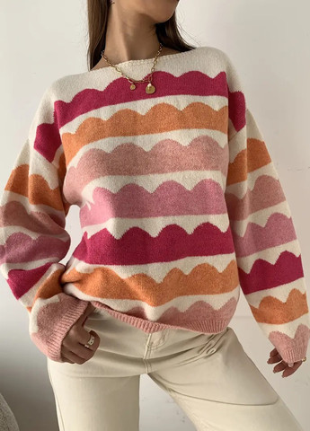 Комбинированный демисезонный джемпер джемпер SHEIN