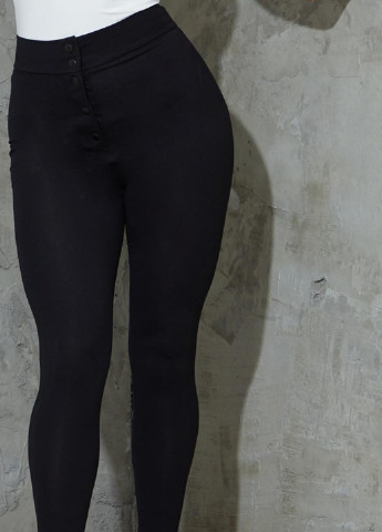 Черные кэжуал демисезонные укороченные, зауженные брюки PrettyLittleThing