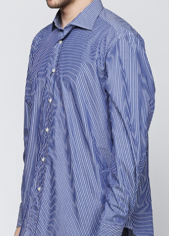 Синяя классическая рубашка в полоску Valentino