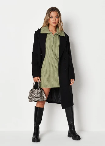 Оливкова (хакі) повсякденний сукня сукня светр Missguided однотонна