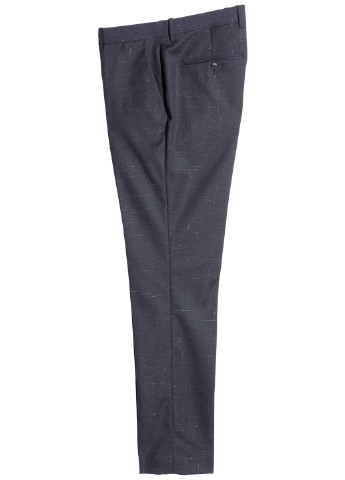 Синие кэжуал демисезонные классические брюки H&M