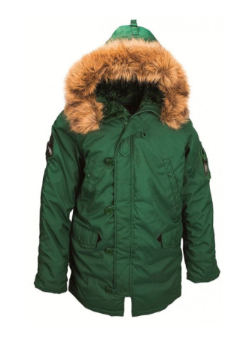 Зеленая зимняя куртка Alpha Industries
