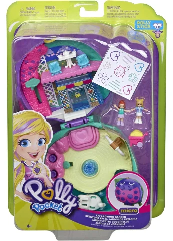 Игровой набор Полли Покет Polly Pocket Pocket World Lil' Ladybug Garden Карманный Мир Сад божьей коровки (GKJ48) Mattel (255665136)