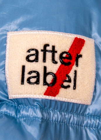 Блакитний зимній Пуховик AFTER LABEL