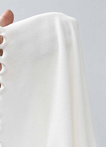 Белое кэжуал платье а-силуэт SHEIN однотонное