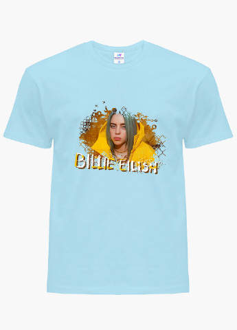 Блакитна демісезонна футболка дитяча біллі айлиш (billie eilish) (9224-1215) MobiPrint