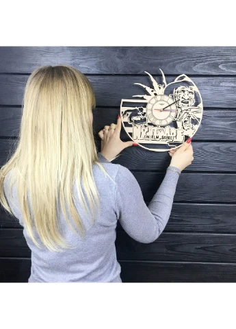 Оригінальний настінний годинник з дерева «Фредді Крюгер» 7Arts (253566243)