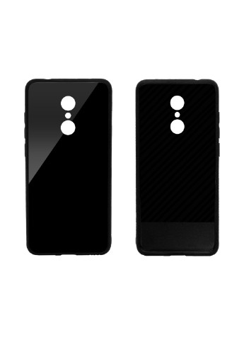 Чохол (Real Glass) для Xiaomi Redmi 5 (чорний) Intaleo для xiaomi redmi 5 (черный) (131340069)