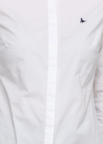 Белая классическая рубашка однотонная Jack Wills
