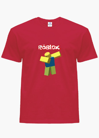 Червона демісезонна футболка дитяча роблокс (roblox) (9224-1707) MobiPrint