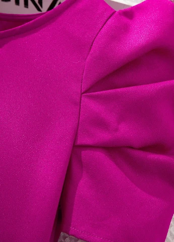 Фуксиновая однотонная блузка SHEIN летняя