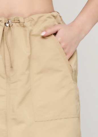 Бежевая кэжуал однотонная юбка Ralph Lauren мини