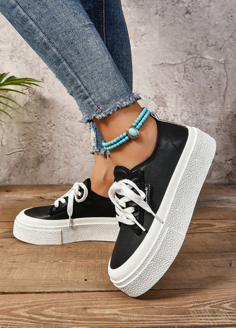 Кроссовки SHEIN чёрные демисезоны (340109387)