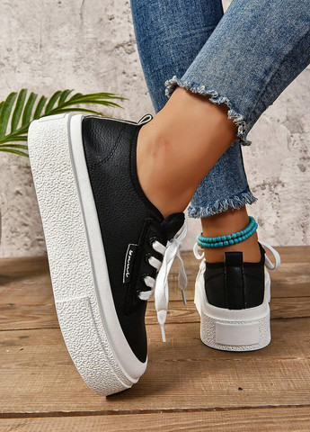 Кроссовки SHEIN чёрные демисезоны (340109387)