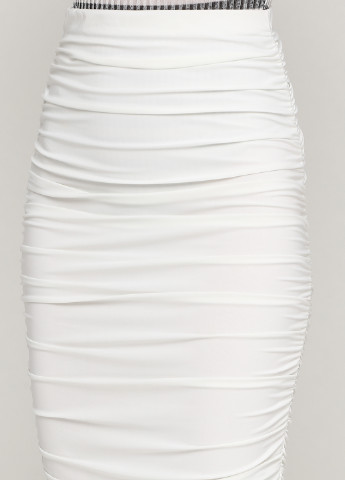 Белая кэжуал однотонная юбка Pretty Little Thing карандаш
