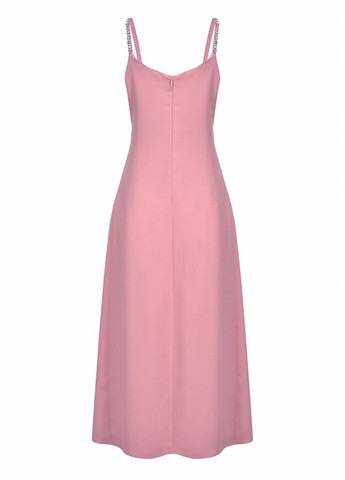 Розовое коктейльное платье на запах Pinko колор блок