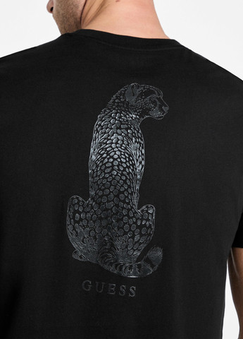 Черная футболка Guess