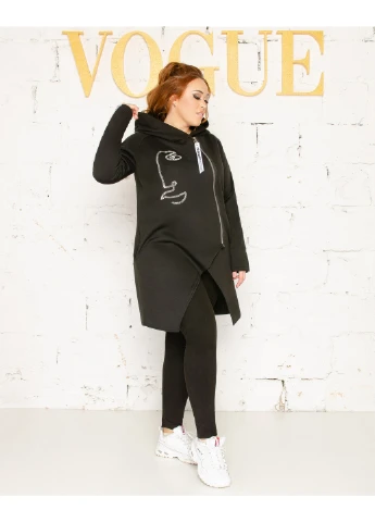 Черный демисезонный кардиган N.N.C.Fashion