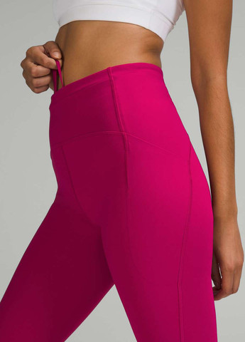 Малиновые демисезонные леггинсы Lululemon Athletica