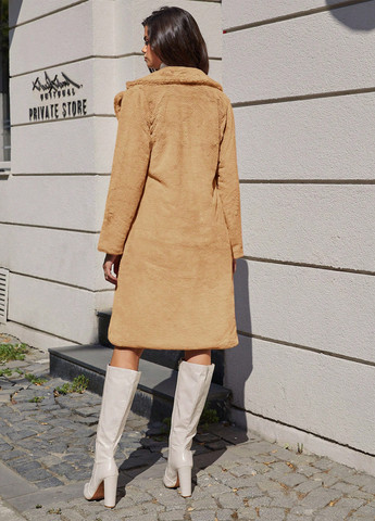 Пісочне зимнє Пальто однобортне SHEIN