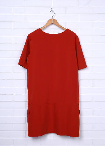 Оранжево-красное кэжуал платье Prenatal