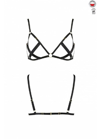 Открытый бюстгальтер-стрепы NICKY BRA black L/XL - Exclusive Passion (255459654)