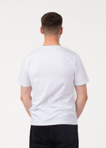 Белая футболка мужская Наталюкс 41-1319