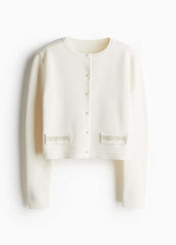 Молочный демисезонный кардиган H&M