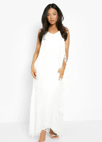 Белое платье Boohoo