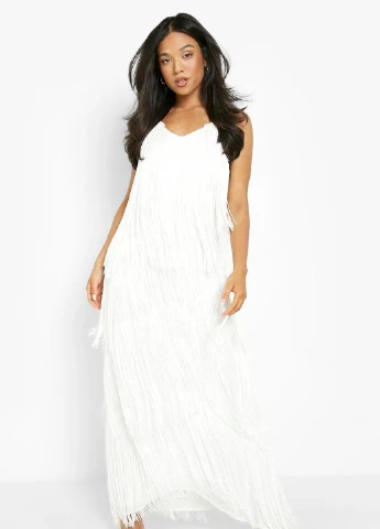Белое платье Boohoo