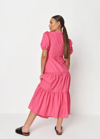 Розовое кэжуал платье а-силуэт Missguided однотонное