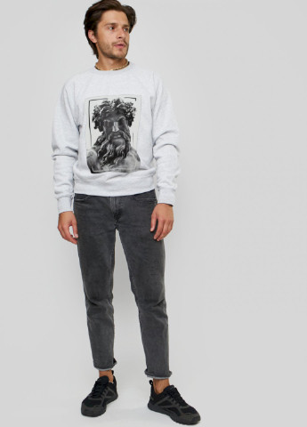 Серый свитшот мужской YAPPI (198688955)