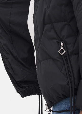 Чорна демісезонна куртка Fly luxury