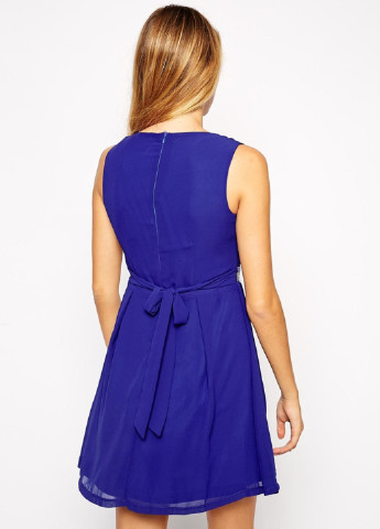 Синя коктейльна плаття, сукня кльош Jasmine однотонна